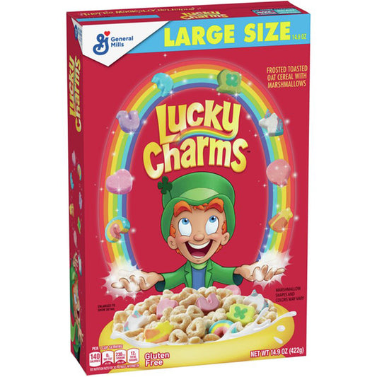 General Mills Lucky Charms Cerealien mit Marshmallows LARGE SIZE 422g