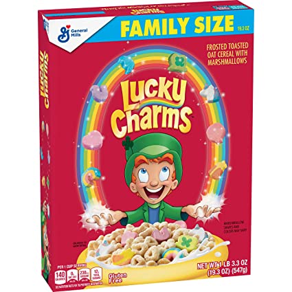 Lucky Charms - Cerealien mit Marshmallows FAMILY SIZE 547g