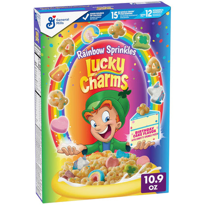 Lucky Charms Rainbow Sprinkles Birthday Cake Flavour 309g