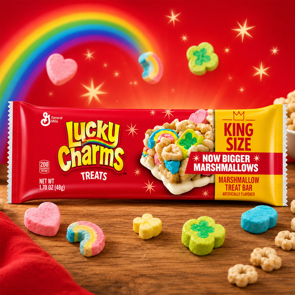 Lucky Charms Treats King Size Frühstücks Riegel 48g