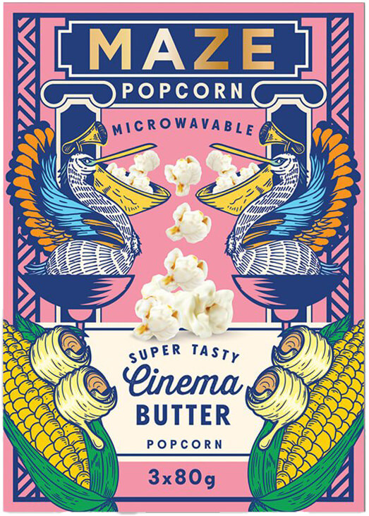Maze Popcorn Cinema Butter 3x80g (240g)