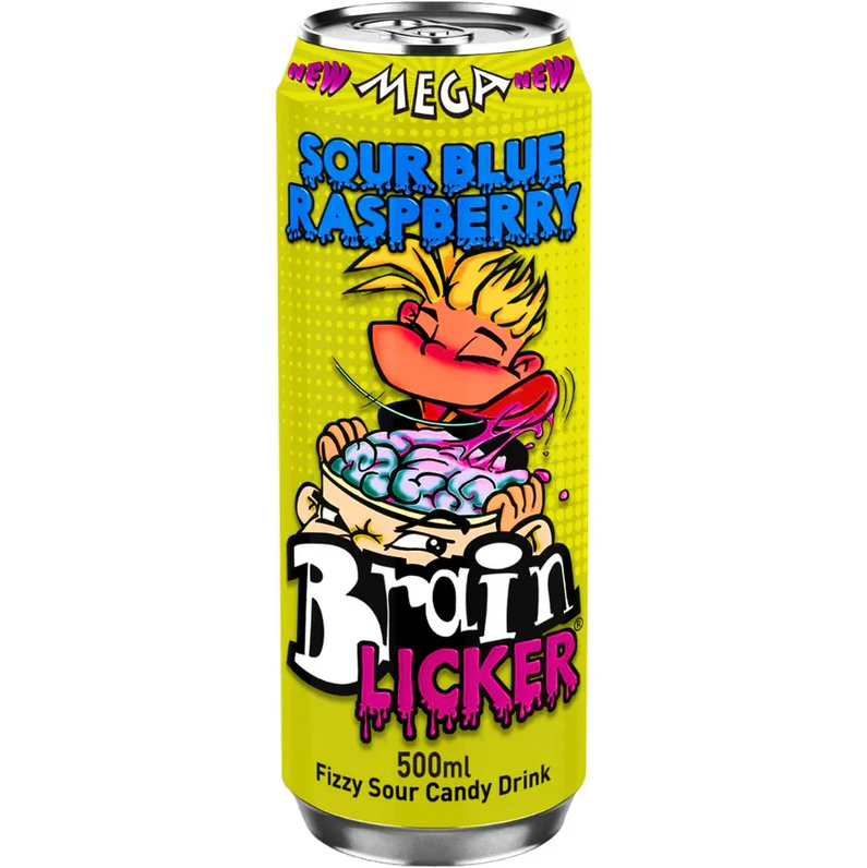 Mega Brain Licker Sour Blue Raspberry 500 ml