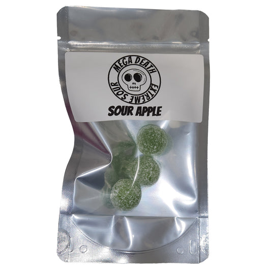 Mega Death Extreme Sour Apple Candy Balls 3 Stück