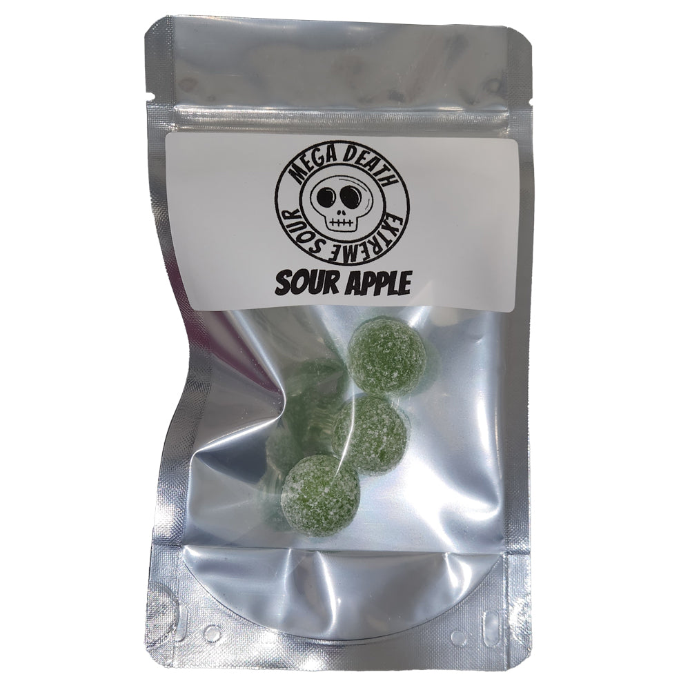 Mega Death Extreme Sour Apple Candy Balls 3 Stück