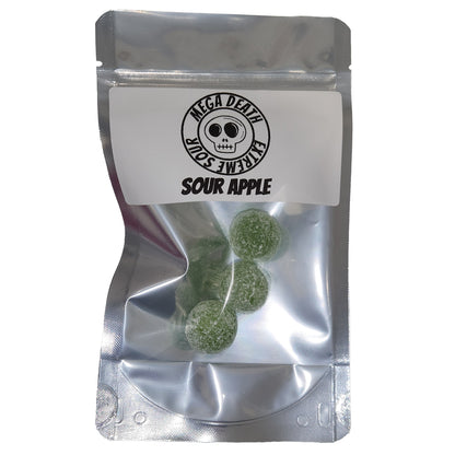 Mega Death Extreme Sour Apple Candy Balls 3 Stück