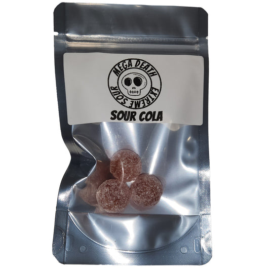 Mega Death Extreme Sour Cola Candy Balls 3 Stück