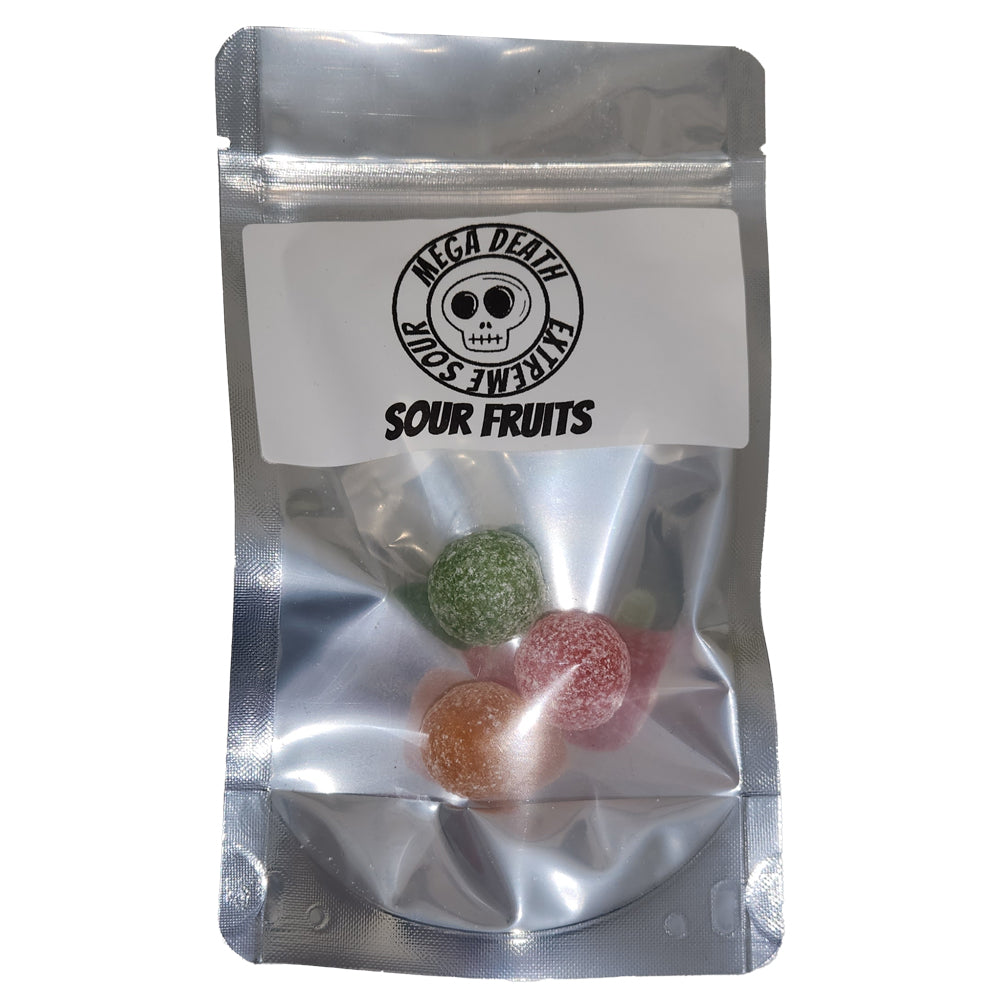 Mega Death Extreme Sour Fruits Candy Balls 3 Stück