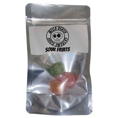 Mega Death Extreme Sour Fruits Candy Balls 3 Stück