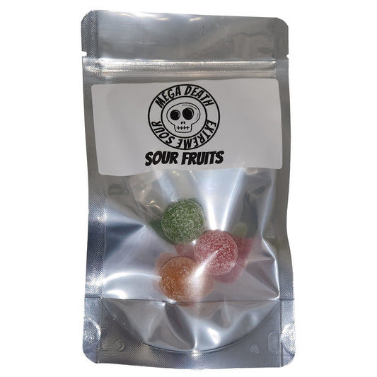 Mega Death Extreme Sour Fruits Candy Balls 3 Stück
