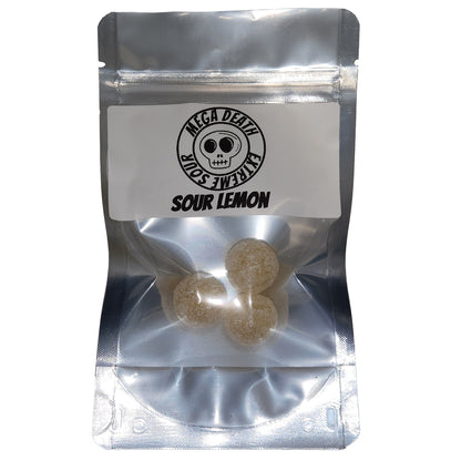 Mega Death Extreme Sour Lemon Candy Balls 3 Stück