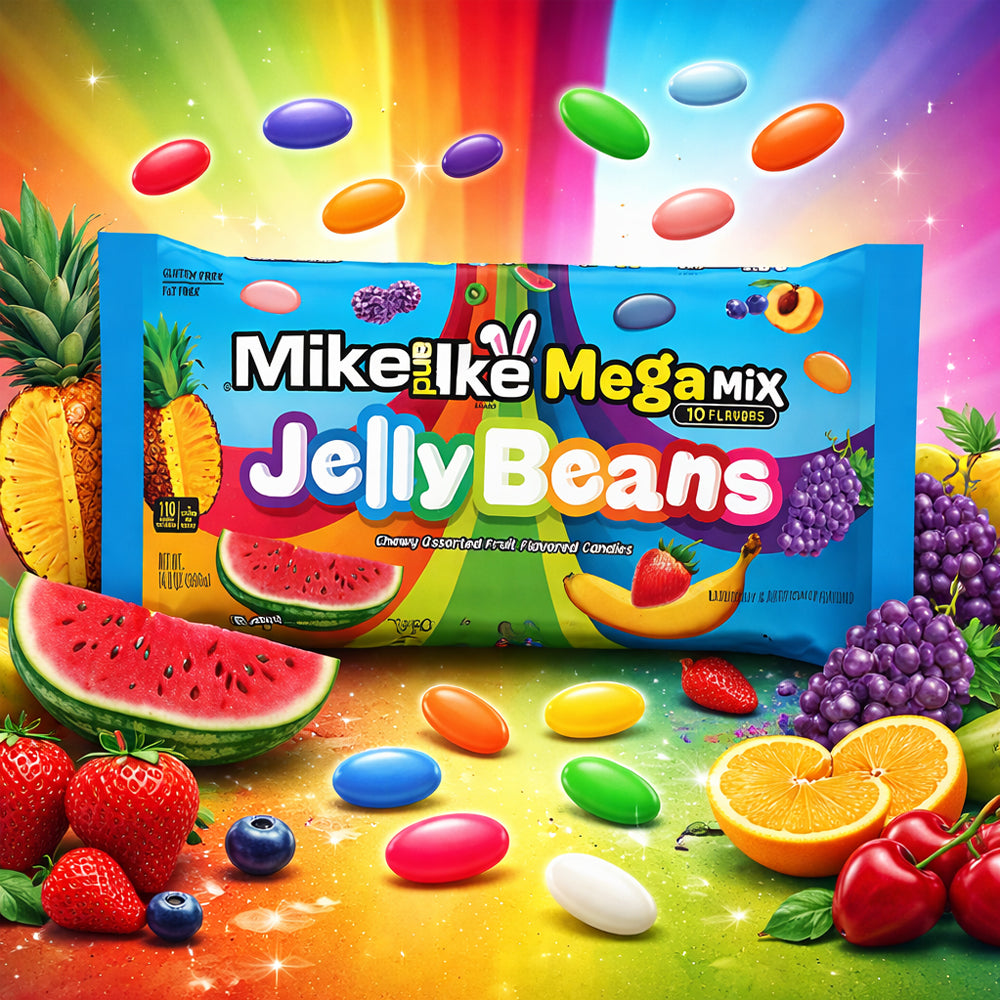 Mike and Ike Mega Mix Jelly Beans 396g