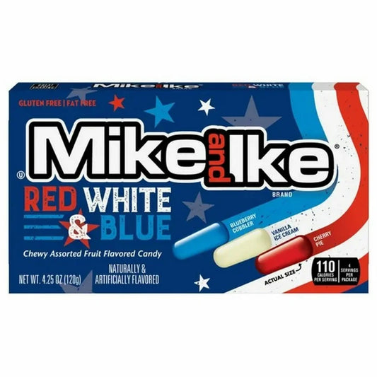 Mike and Ike Mega Mix Red White and Blue 120g