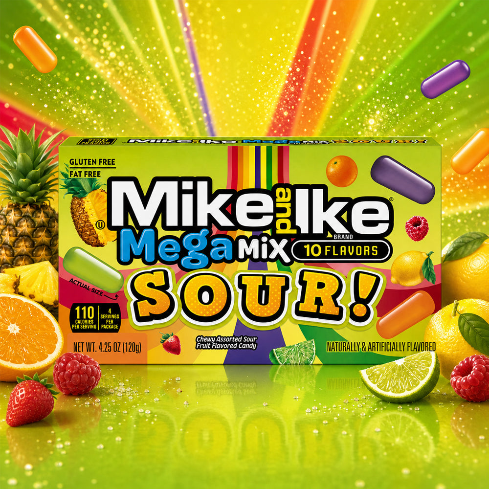 Mike and Ike Mega Mix Sour 120g