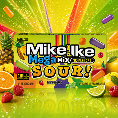Mike and Ike Mega Mix Sour 120g