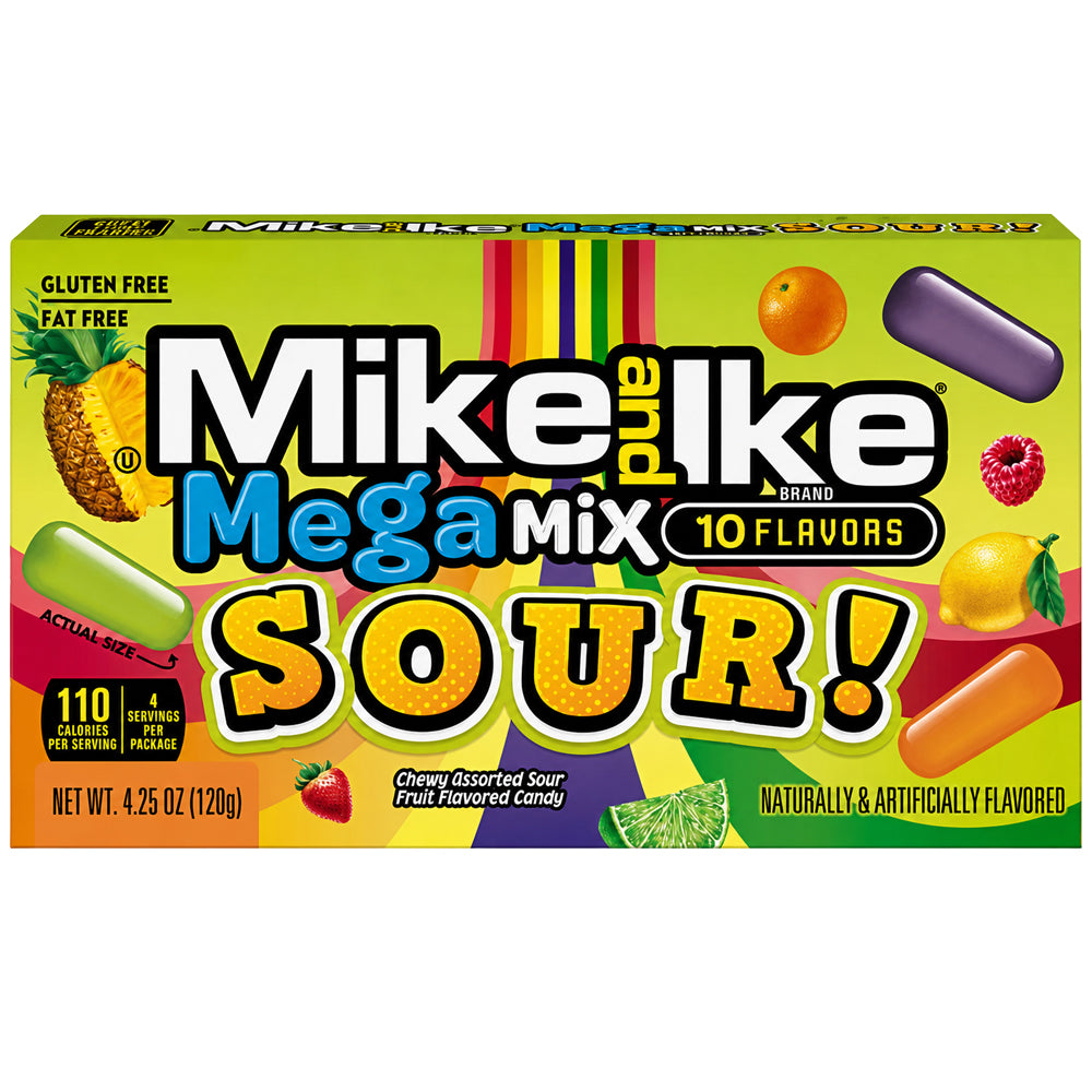 Mike and Ike Mega Mix Sour 120g