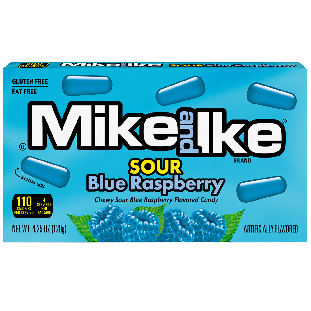 Mike and Ike Sour Blue Raspberry 120g