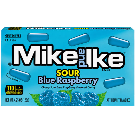 Mike and Ike Sour Blue Raspberry 120g