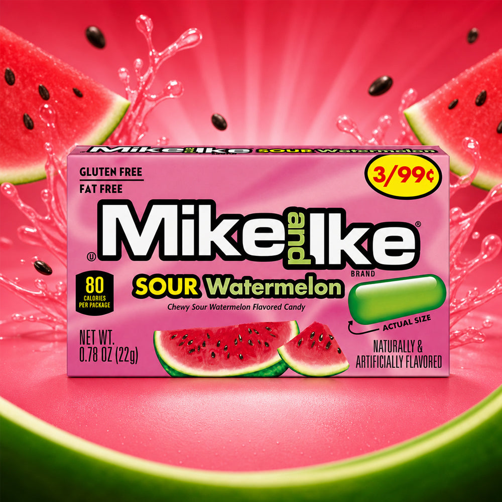 Mike and Ike Sour Watermelon 22g