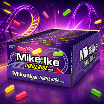 Mike and Ike Thrill Ride Mix 12 x 120g Vorratspack