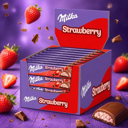 Milka Strawberry Riegel 36 x 36,5g Vorratspack