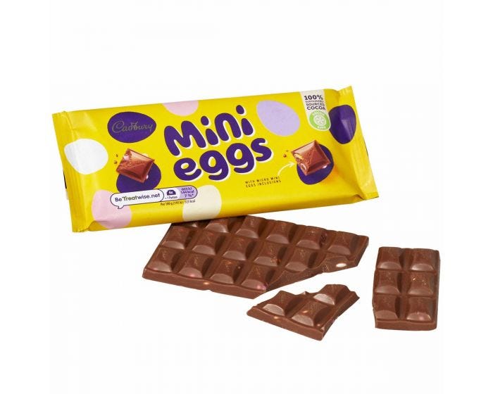 Cadbury Mini eggs Chocolate Bar 110g
