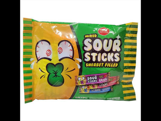 Mixed Sour Sticks Sheberts Filled 150g