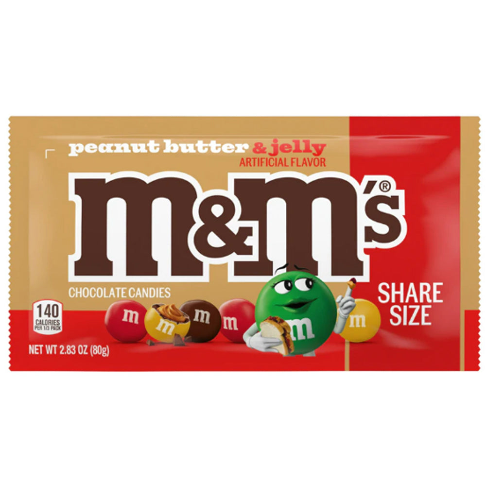 M&M's Chocolate Candies Peanut Butter and Jelly 80g