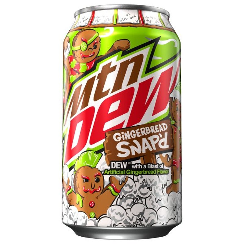 Mountain Dew - Limited Edition Gingerbread Snap'd 355ml