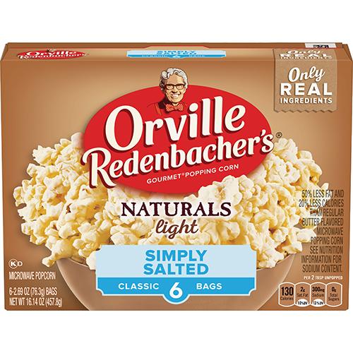 Orville Redenbacher´s Naturally Lights Simply Salted 3 Stück 229g
