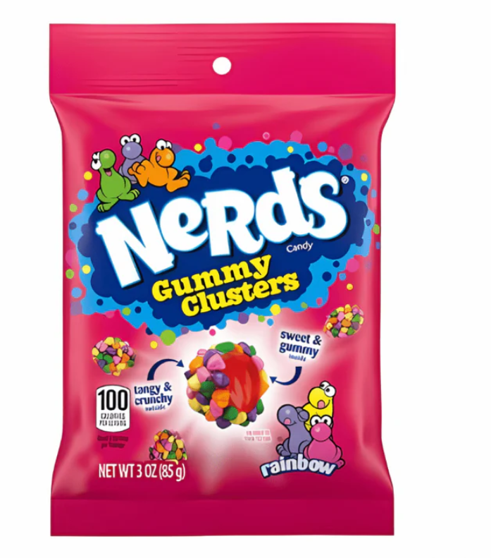 Nerds Gummy Clusters Rainbow 85g