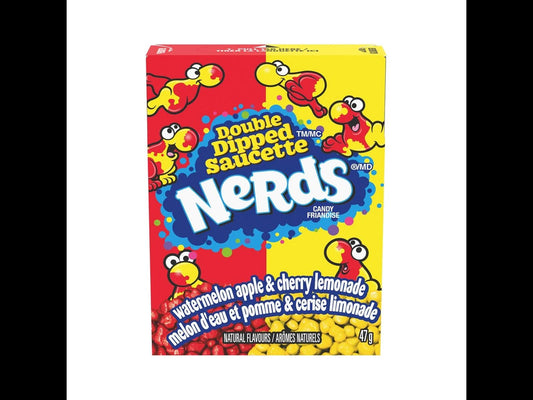 Nerds Double Dipped - lemonade wild cherry, apple watermelon 46,7g