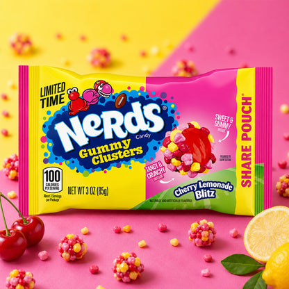 Nerds Gummy Clusters Cherry Lemonade Blitz 85g