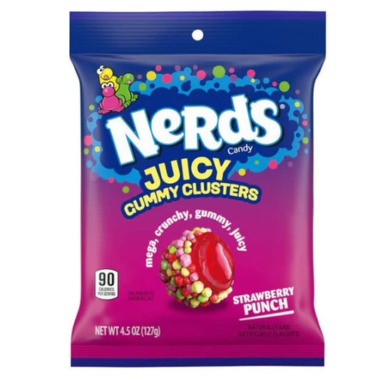 Nerds Juicy Gummy Clusters Strawberry Punch 127g