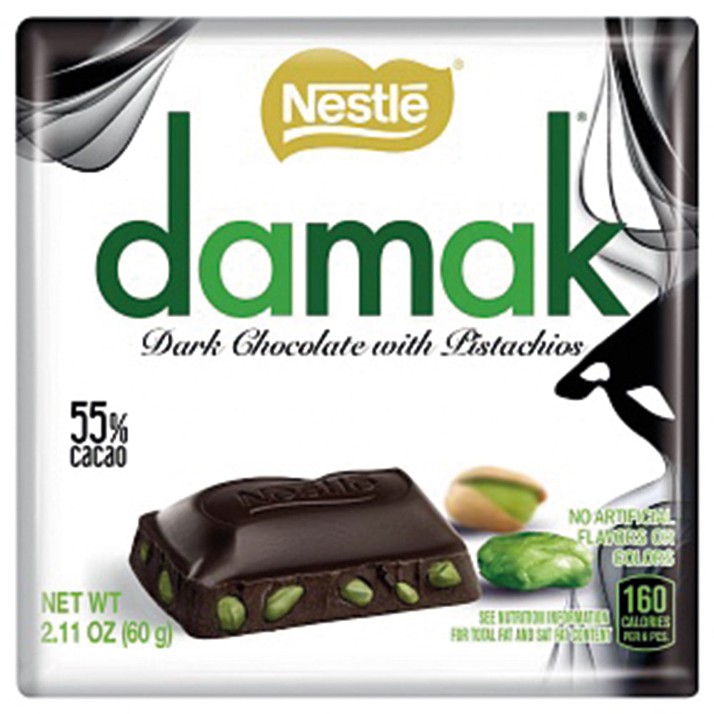 Nestle Damak Dark Chocolate with Pistachios 60g