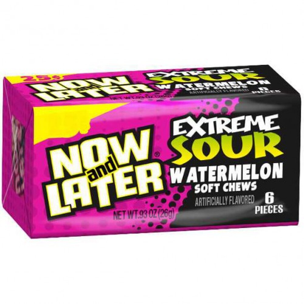 Now and Later Extreme Sour Watermelon 26g