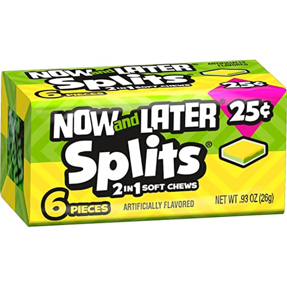Now and Later Splits Lemon Lime 26g