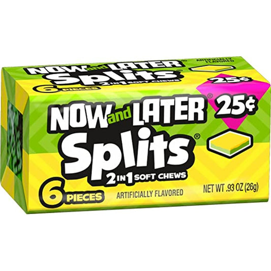 Now and Later Splits Lemon Lime 26g