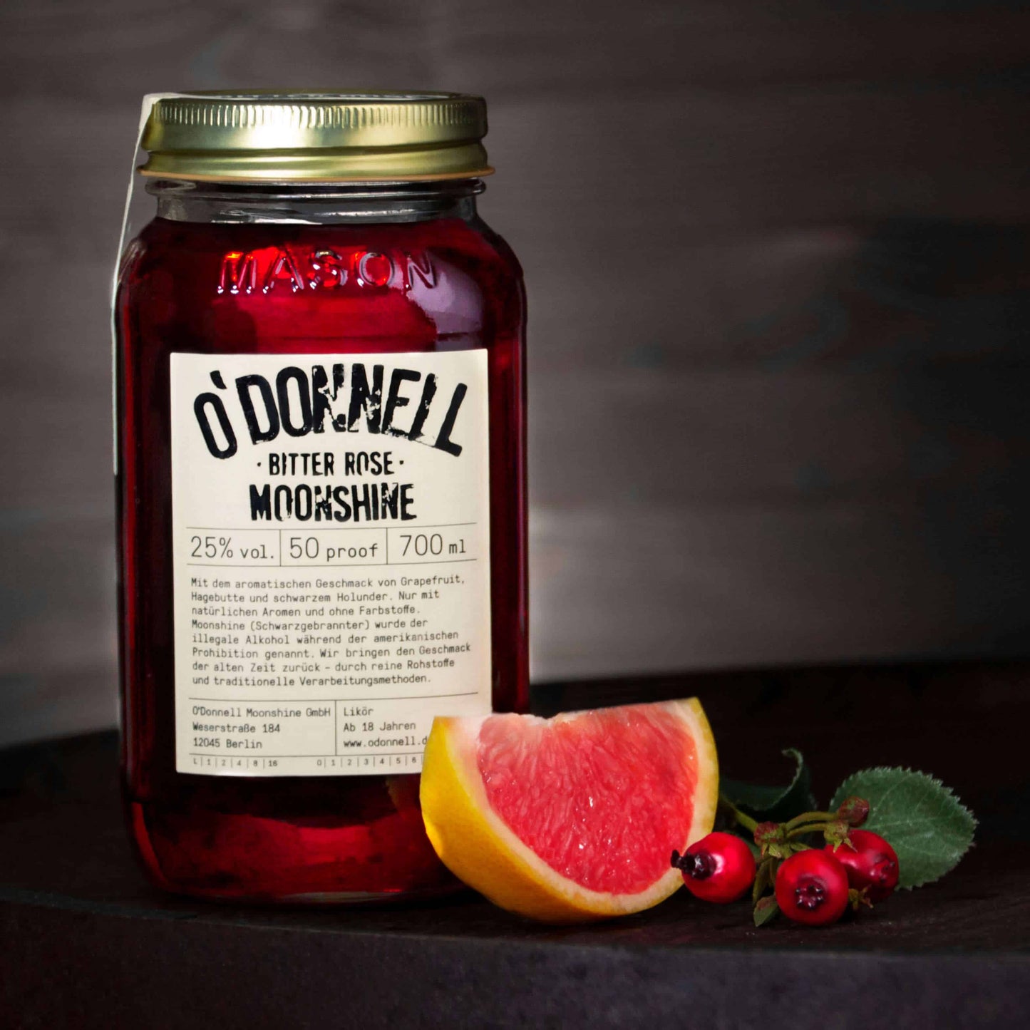 O'Donnell - MOONSHINE Bitter Rose 700ml 25% vol.