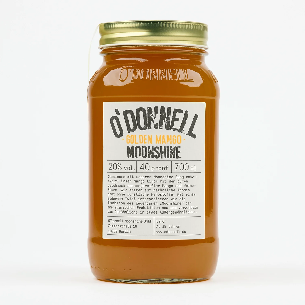 O'Donnell - MOONSHINE Golden Mango 700ml 20% vol.