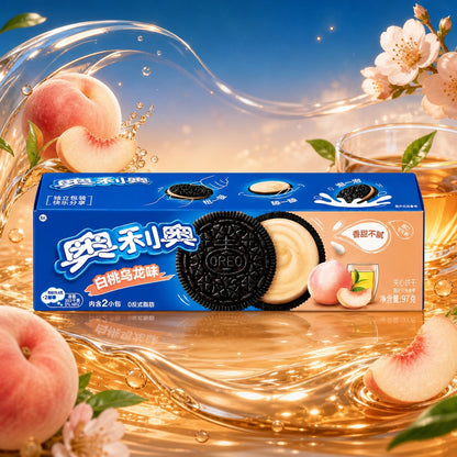 Oreo Sandwich Biscuit White Peach Oolong 97g (CHINA)