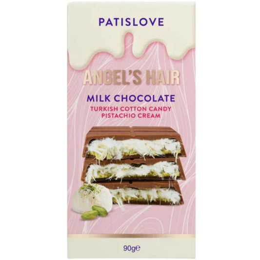 Patislove Angel's Hair Milk Chocolate Turkish Cotton Candy Pistachio Cream 90g