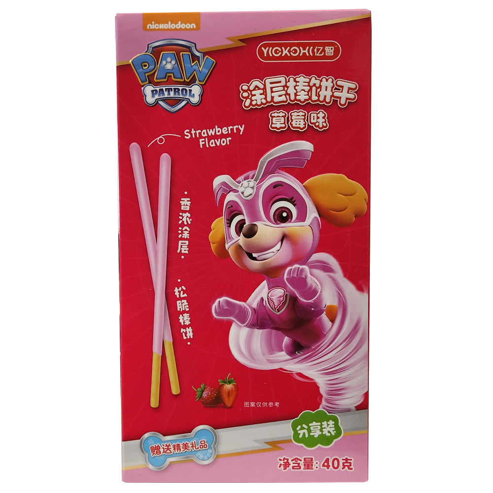 Nickelodeon Paw Patrol Erdbeer Biscuit Sticks 40g