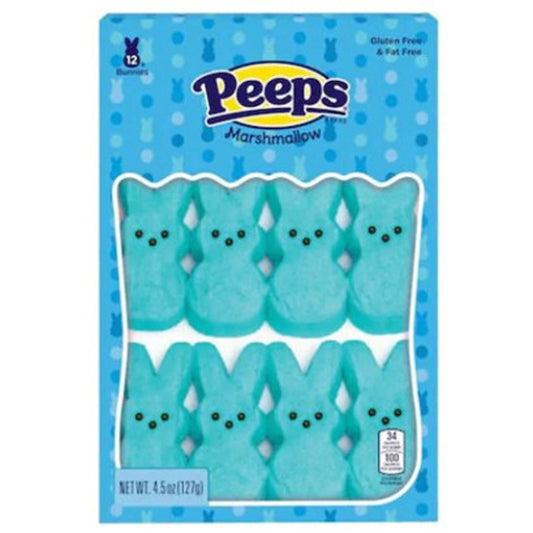 Peeps Marshmallow Blue Bunnies 12 Pack 127g