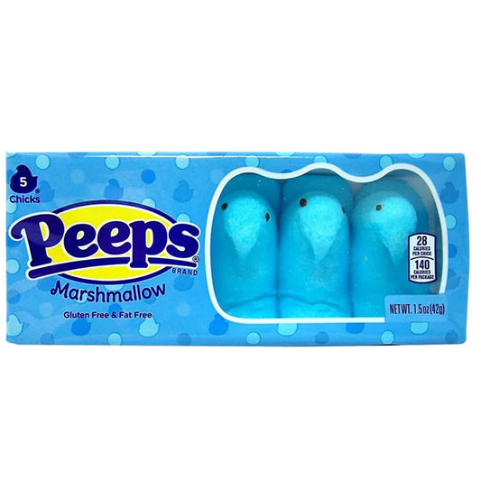 Peeps Marshmallow Blue Chicks 5 Pack 42g