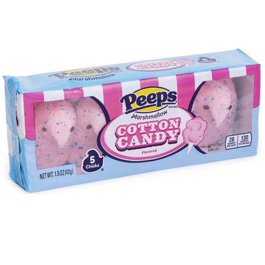 Peeps Marshmallow Cotton Candy Chicks 5 Pack 42g