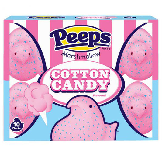 Peeps Marshmallow Cotton Candy Flavour Chicks 10 Pack 85g