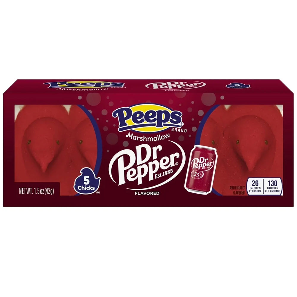 Peeps Marshmallow Dr. Pepper Chicks 5 Pack 42g