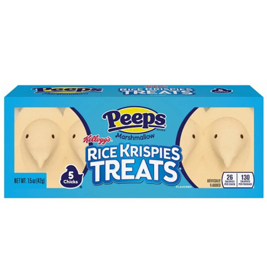 Peeps Marshmallow Kellogg's Rice Krispies Treats Chicks 5 Pack 42g