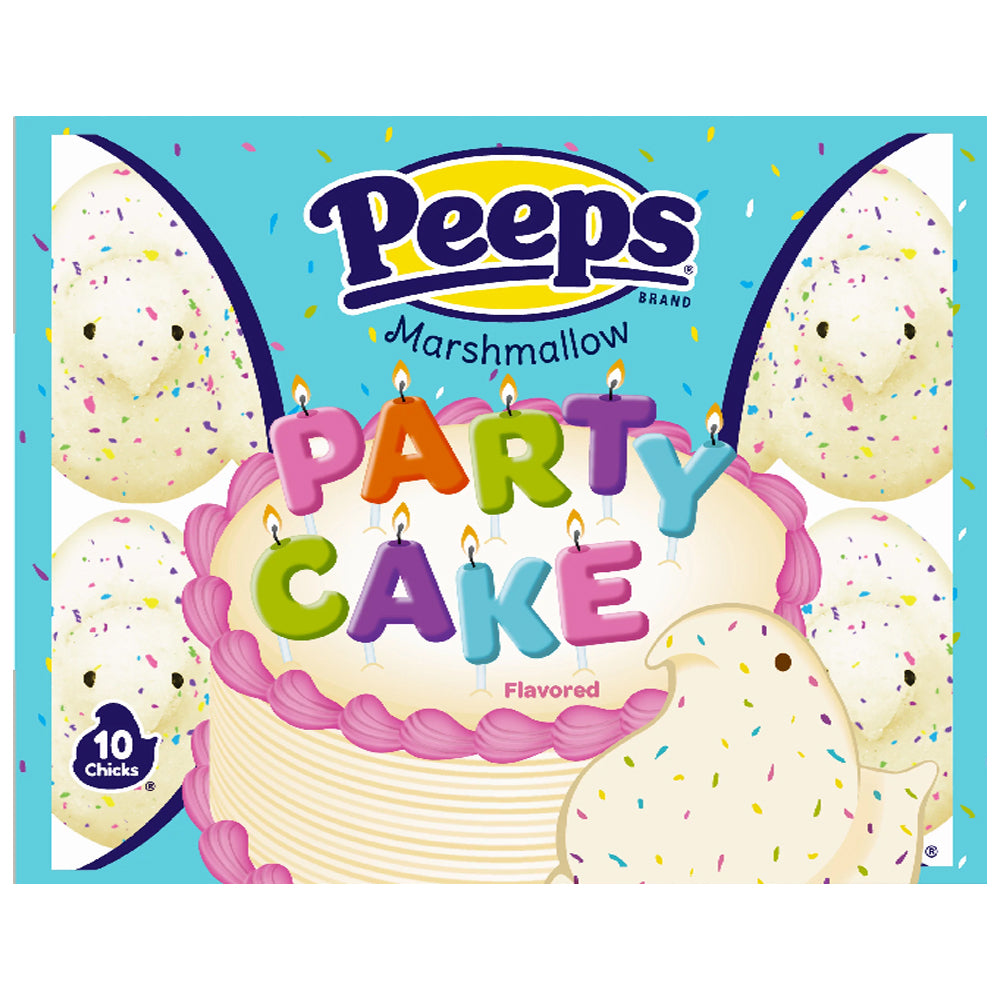 Peeps Marshmallow Party Cake Chicks 10 Pack 85g