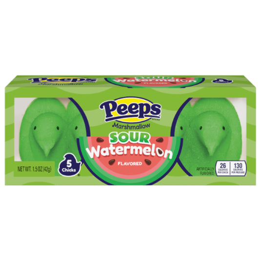 Peeps Marshmallow Sour Watermelon Chicks 5 Pack 42g